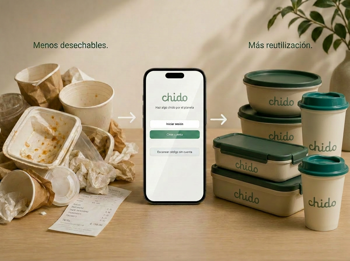 Menos desechables, más reutilización con Chido